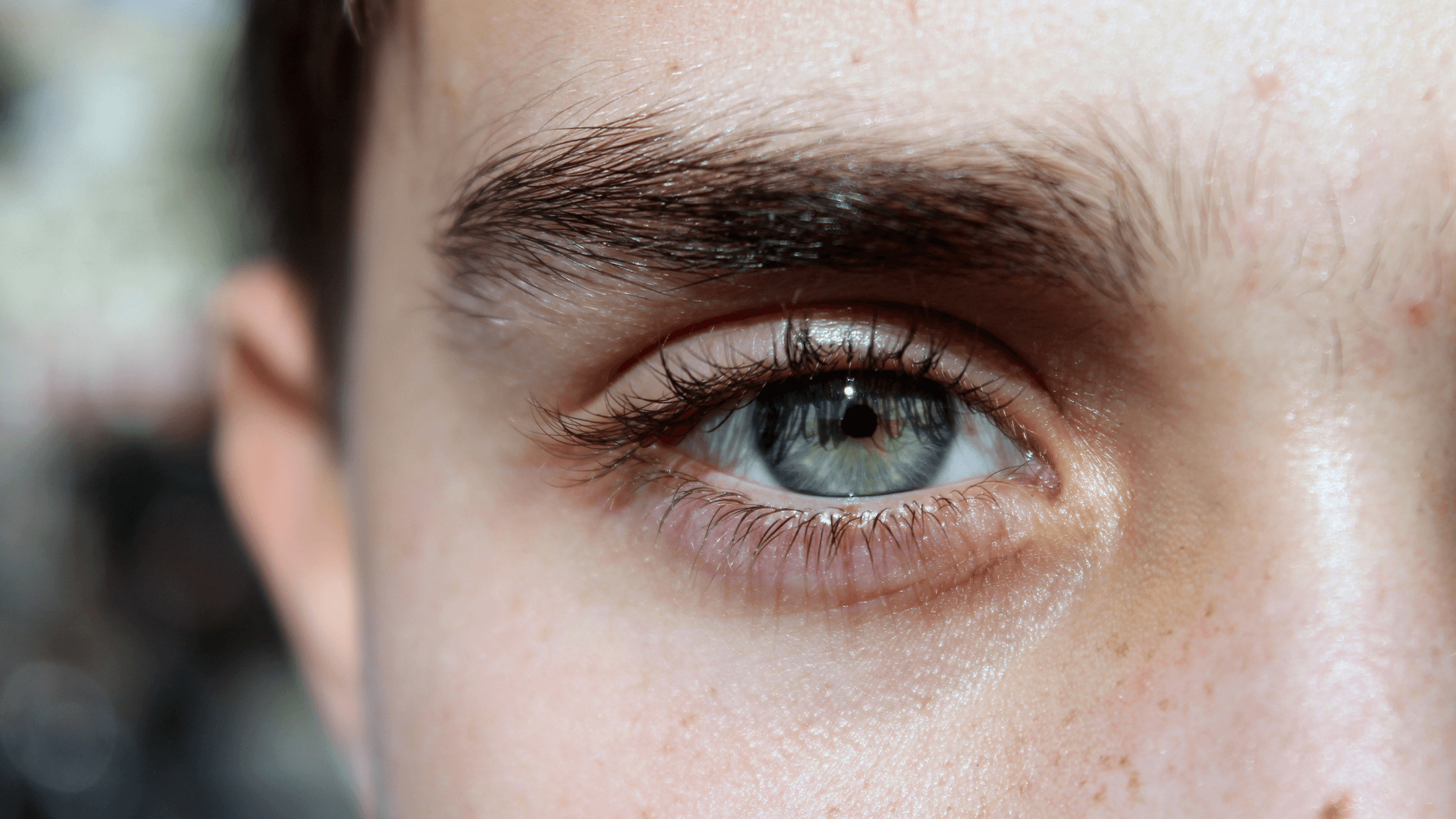 Close-up of an eye, representing a healthy eye for LASIK candidacy evaluation by an eye doctor.